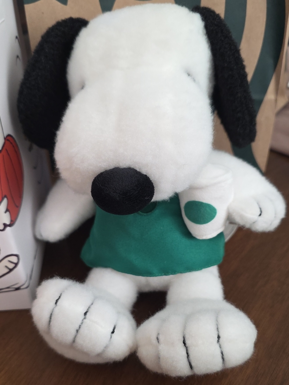 Peanuts + Starbucks Snoopy Plush NEW NIB